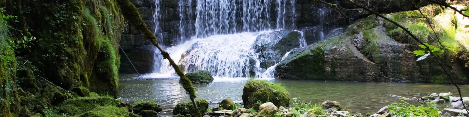 Fließendes Wasser des Ruckartstobel bei Petersthal - Oy-Mittelberg